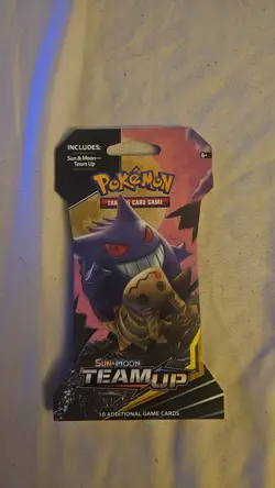 NEW Pokemon TCG TEAM UP Sleeved Booster Pack Rare Gengar Art - Image 1