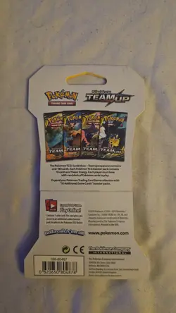 NEW Pokemon TCG TEAM UP Sleeved Booster Pack Rare Gengar Art - Image 2