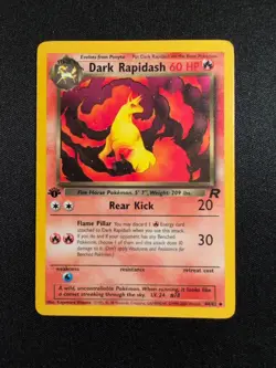 Pokemon TCG First Edition Dark Rapidash 44/82 Team Rocket NM - Image 1