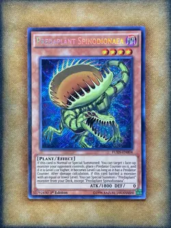 Yugioh Predaplant Spinodionaea FUEN-EN004 Secret Rare 1st Ed NM - Image 1