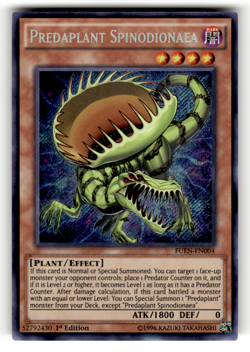 Predaplant Spinodionaea FUEN-EN004 Secret Rare Fusion Enforcers LP - Image 1