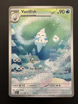 VANILLISH 112/086 WHITE FLARE - POKEMON TCG Illustration Rare IR English - Image 1