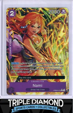 One Piece Premium Booster Volume 2 PRB-2-012 Nami Alternate Art Rare F151 - Image 1