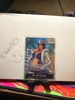 One Piece CCG: The Azure Sea’s Seven - Ms. All Sunday Alt Art OP14-084 - English - Image 1