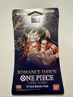 ONE PIECE OP-01 ROMANCE DAWN PRE-ERRATA SLEEVED PACK FACTORY SEALED - Image 1
