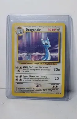 Dragonair 18/102 Rare Base Set Pokemon Card WOTC LP EXCELLENT - Image 1