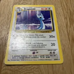 Dragonair 18/102 Base Set Non-Holo Rare Pokemon Card 1999 WOTC LP - Image 3