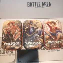 One Piece Tin Pack Set Vol 2 Set of 3 | TS-02 OP-13 | Factory Sealed | Bandai - Image 1
