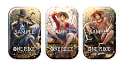One Piece Tin Pack Set Vol 2 Set of 3 | TS-02 OP-13 | Factory Sealed | Bandai - Image 1