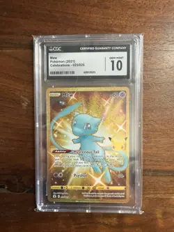 Mew Celebrations 025/025 CGC 10 2021 Pokemon TCG Gold - Image 1