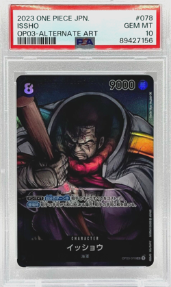 One Piece Issho Pillars of Strength OP03-078 SR Parallel Alt Art PSA 10 GM TCG - Image 1
