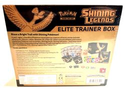 POKEMON ELITE TRAINER BOX SHINING LEGENDS ETB - NEW - SEALED W/CASE - AWESOME ! - Image 3