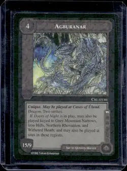 1995 Middle-Earth Collectible Card Game MECCG Agburanar - Image 1