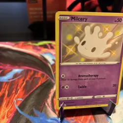 Pokemon TCG Milcery Shining Fates Holo Card SV057/SV122 NM/LP Condition Shiny - Image 4