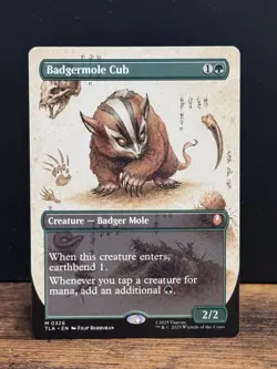 Badgermole Cub (Borderless) Avatar: The Last Airbender Non-holo - Magic MTG - Image 1