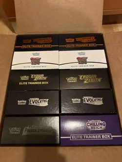 10x Empty Assorted Pokemon Elite Trainer Boxes ETB Evolving Skies | 151 | Etc - Image 2