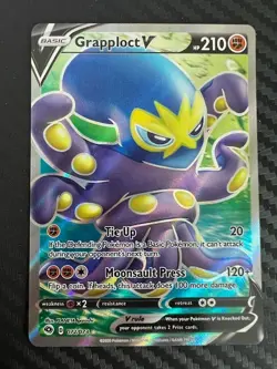 Pokemon TCG Grapploct V Champion's Path 072/073 Holo Full Art NM - Image 1