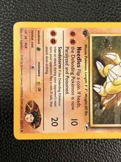 2000 Pokemon Gym Heroes - 1st Edition - Brock’s Sandslash 23/132 - Ungraded - Image 3