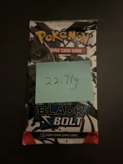 Heavy 22.71g Pokemon TCG SV 10.5 Black Bolt Booster Pack Sealed! - Image 3