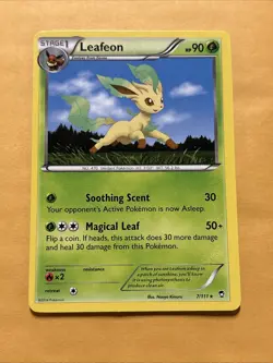 Pokemon TCG Leafeon 7/111 XY-Furious Fists Regular LP - Image 1
