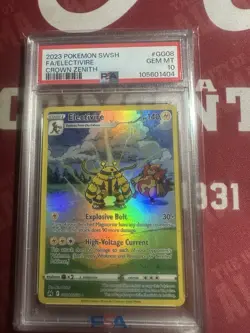 Pokemon TCG Electivire GG08/GG70 Crown Zenith Ultra Rare Full Art Holo PSA 10 - Image 1
