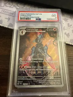 2024 POKEMON SSP EN-SURGING SPARKS ILLUSTRATION RARE #197 CERULEDGE PSA 9 - Image 1