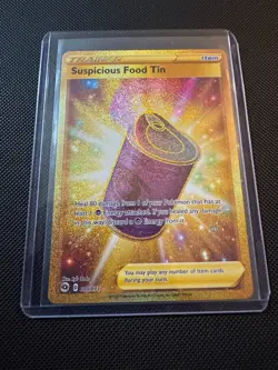Pokemon TCG Trainer Gold Suspicious Food Tin 080/073 - Image 1