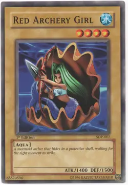 Red Archery Girl 1st Edition Common SDP-002 Yu-GI-Oh Lightly Played - Image 1