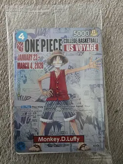 Monkey.D.Luffy (055) (College Basketball US Voyage) P-055 One Piece Promotion... - Image 1