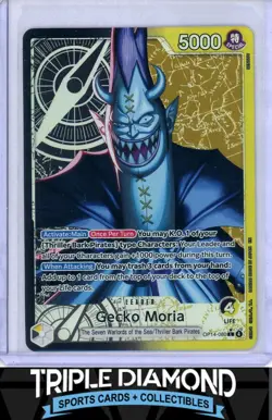One Piece OP14-080 The Azure Sea's Seven Gecko Moria Alternate Art Leader F156 - Image 1