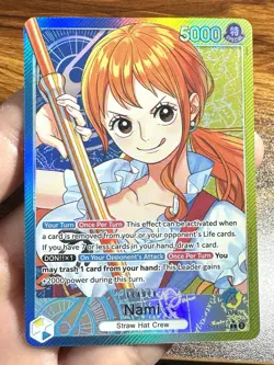 Nami - OP11-041 - Alt Art Leader - A Fist of Divine Speed - One Piece - English - Image 1