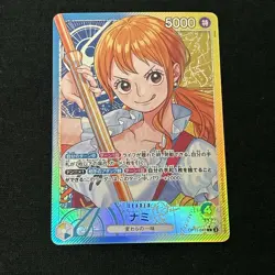ONE PIECE Card Game Nami Alt Art OP11-041 L A Fist of Divine Speed Japanese - Image 1
