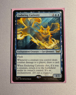 MTG Enduring Curiosity Duskmourn: House of Horror Regular NM - Image 1