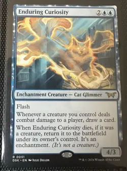 Enduring Curiosity Duskmourn: House of Horror Regular Mtg Magic The Gathering - Image 1