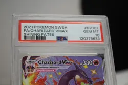 2021 Pokemon Sword and Shield Shining Fates Charizard VMAX SV107/SV122 PSA 10 - Image 3