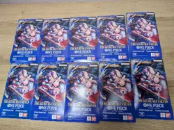 One Piece TCG The Azure Sea's Seven (10) Sleeved Booster Packs IN HAND FAST SHIP - Image 1