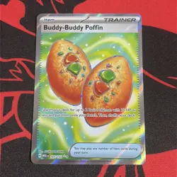 Pokemon TCG: Buddy Buddy Poffin - 167/132 - Mega Evolution - Full Art - NM - Image 1