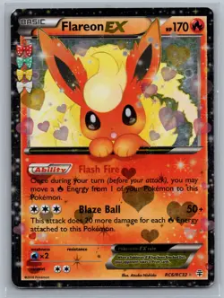 Pokemon TCG Flareon EX #RC6/RC32 Generations: Radiant Collection - Image 1