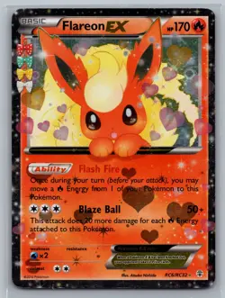 Pokemon TCG Flareon EX #RC6/RC32 Generations: Radiant Collection - Image 1