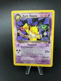 Dark Hypno 26/82 MP Team Rocket Non Holo Rare Pokemon TCG 2000 LP - Image 1