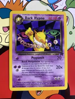 Dark Hypno 26/82 MP Team Rocket Non Holo Rare Pokemon TCG 2000 - Image 1