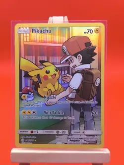 Pikachu 241/236 Cosmic Eclipse Character Secret Rare Holo Pokemon Card * New * - Image 3