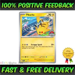 Pokemon TCG Pikachu SVP 190 2024 World Championships Promo Card OP WCS - SEALED - Image 1