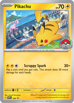 Pokemon TCG Pikachu SVP 190 2024 World Championships Promo Card OP WCS - SEALED - Image 2