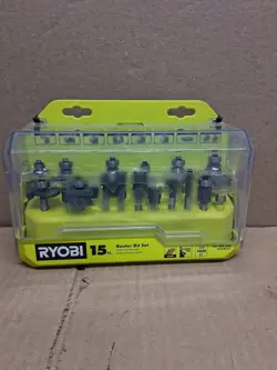 Ryobi 15pc 1/4" shank Router Bit Set A25R151 - Image 1