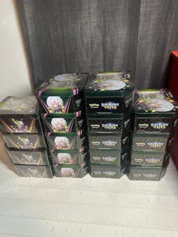 18x Pokemon TCG Shining Fates Eldegoss V Premium Collection Tin - Factory Sealed 728192527081 - Image 2