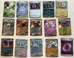 Pokemon Lot Of 15 Cards EX’s, Mega EX’s, Full Arts, IR, Masterball & More! - Image 1