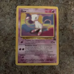 Pokemon Pokemon TCG Card Promo Mew 8 Black Star WOTC - Image 1