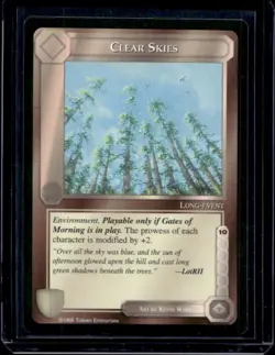 1995 Middle-Earth Collectible Card Game MECCG Clear Skies - Image 1