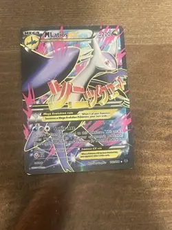 Mega Latios EX Full Art Holo Card 102/108 Roaring Skies 2015 Edition - Image 1
